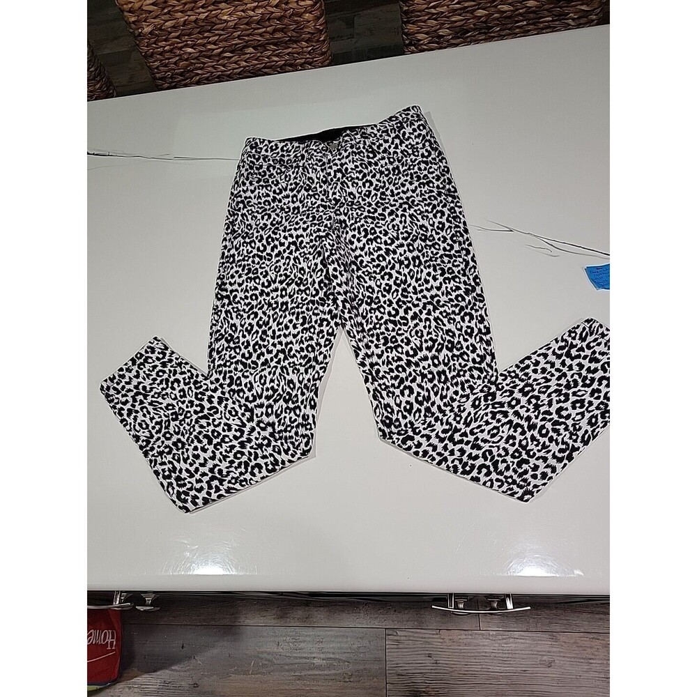 Womens Size 2 XS Venus Reversible Skinny Pant Black &  BLK Leopard NO SZ TAGS B1
